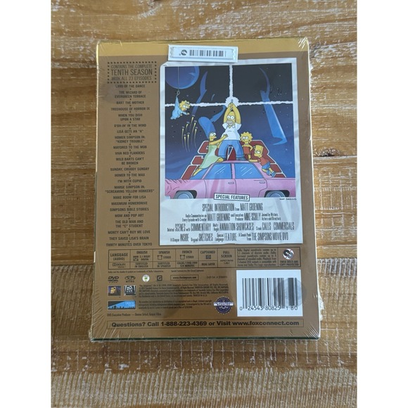 NEW - The Simpsons - Season 10 (DVD, 2012, 3-Disc Set) - Never Opened - Picture 3 of 3